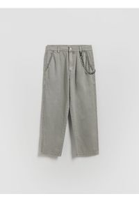 Reserved - Bawełniane spodnie - jasnoszary. Kolor: szary. Materiał: bawełna #1