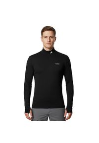 FJORK MERINO - Koszulka z długim rękawem męska wykonana w 100% z wełny merynosów – Finn 210 Zip. Kolor: czarny. Materiał: wełna. Długość rękawa: długi rękaw. Długość: długie. Sezon: zima. Sport: narciarstwo #1