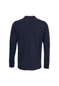 SOL'S - Koszulka Polo Z Długim Rękawem Dla Dorosłych Unisex Polycotton. Okazja: na co dzień. Typ kołnierza: polo. Kolor: niebieski. Długość rękawa: długi rękaw. Długość: długie. Styl: casual