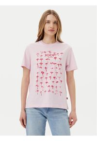 JOOP! Jeans T-Shirt 30046272 Różowy Regular Fit. Kolor: różowy. Materiał: bawełna