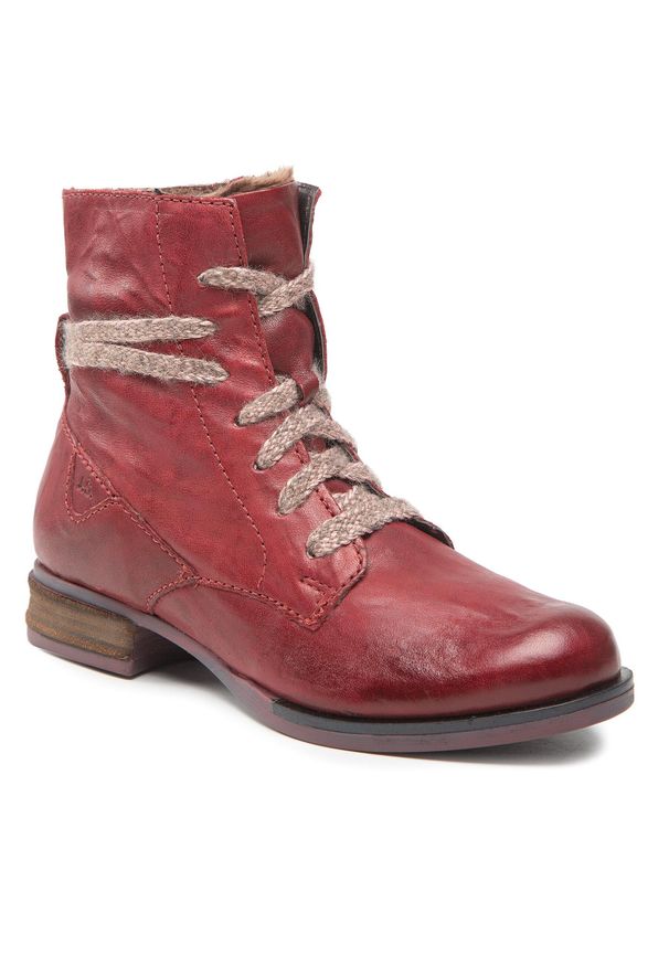 Botki Josef Seibel Sanja 18 76518 VL160 410 Bordeaux. Kolor: czerwony. Materiał: skóra