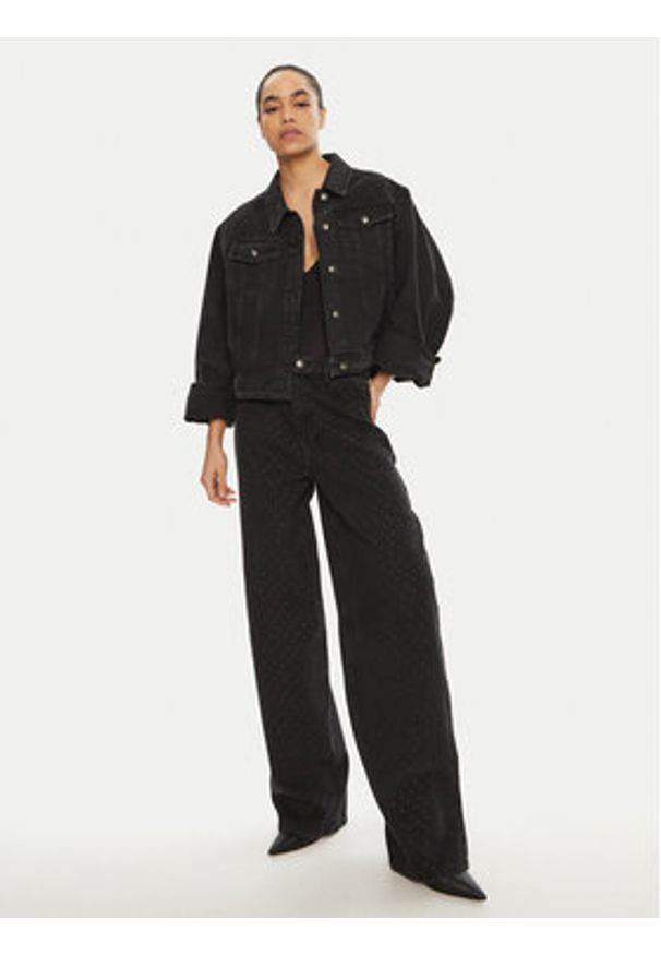 ROTATE Jeansy 113606 Czarny Regular Fit. Kolor: czarny