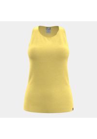 Tank top sportowy damski Joma Oasis. Kolor: żółty. Materiał: bawełna. Sport: fitness
