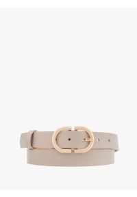 Ryłko - Beżowy pasek damski. Kolor: beżowy. Materiał: skóra #1