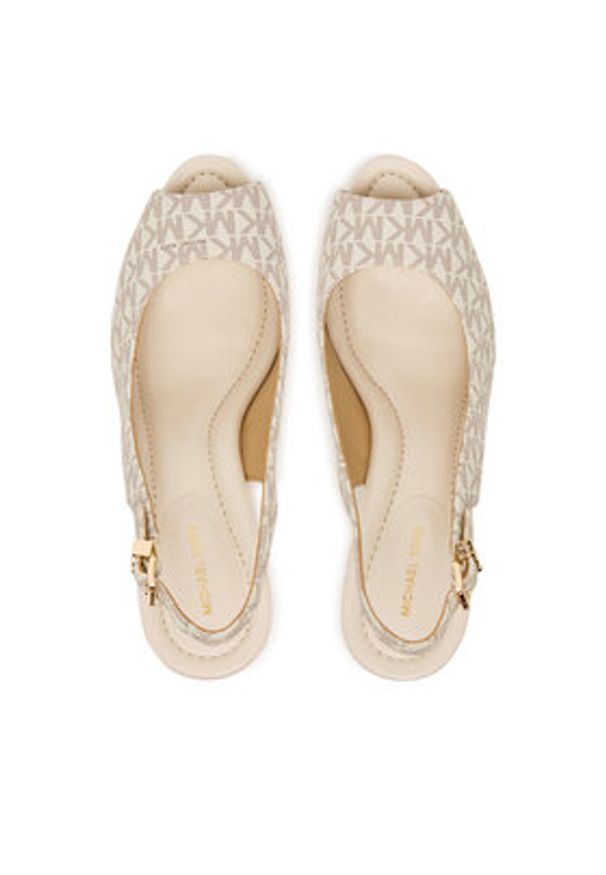 MICHAEL Michael Kors Sandały Rosie Wedge 40S6RSHS1B Écru. Kolor: kremowy. Materiał: skóra