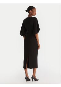Pinko - PINKO Sukienka koktajlowa Scopone Abito 105583 A2Q2 Czarny Regular Fit. Kolor: czarny. Materiał: wiskoza. Styl: wizytowy #3