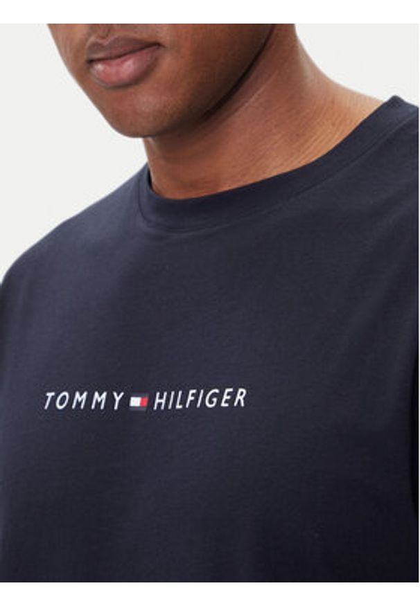 TOMMY HILFIGER - Tommy Hilfiger T-Shirt UM0UM03685 Granatowy Regular Fit. Kolor: niebieski. Materiał: bawełna