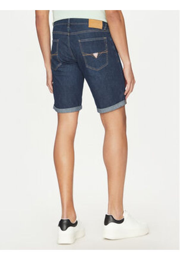 Guess Szorty jeansowe M5GD01 D5MZ1 Granatowy Regular Fit. Kolor: niebieski. Materiał: bawełna