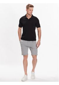 Lindbergh Polo 30-404036 Czarny Slim Fit. Typ kołnierza: polo. Kolor: czarny. Materiał: bawełna #3