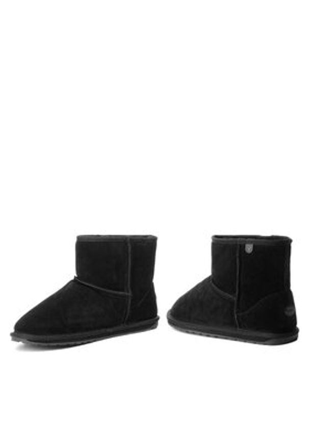 EMU Australia Śniegowce Wallaby Mini Teens T10103 Czarny. Kolor: czarny. Materiał: skóra