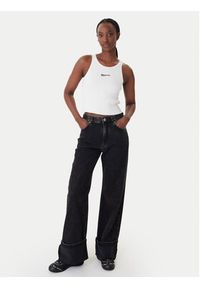 Karl Lagerfeld Jeans Top B1W18024 Écru Slim Fit. Kolor: kremowy. Materiał: bawełna, syntetyk #2