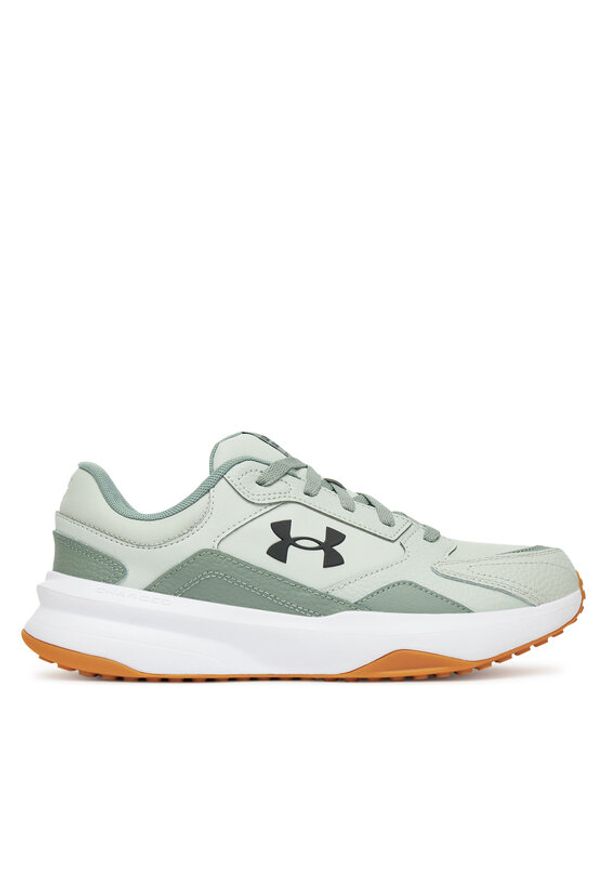 Under Armour Buty na siłownię UA Edge LTHR 3028375-378 Zielony. Kolor: zielony. Materiał: skóra. Sport: fitness