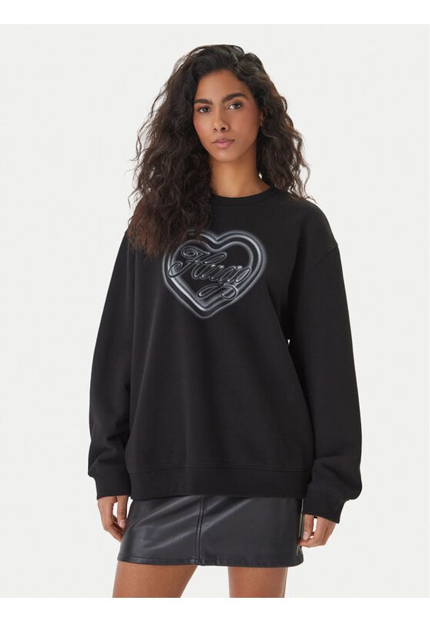 Hugo - HUGO Bluza Classic 50560782 Czarny Relaxed Fit. Kolor: czarny. Materiał: bawełna