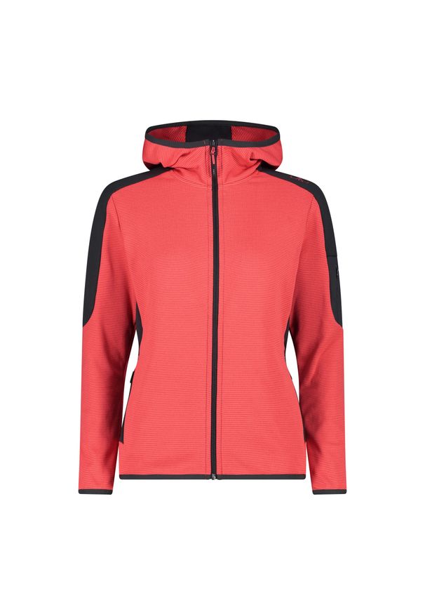 Bluza damska turystyczna CMP 34G1516. Kolor: czerwony. Materiał: polar. Sport: turystyka piesza