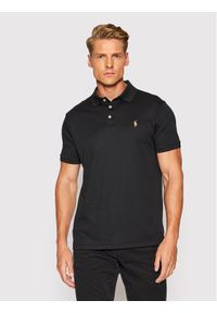 Polo Ralph Lauren Polo Ssl 710713130001 Czarny Slim Fit. Typ kołnierza: polo. Kolor: czarny. Materiał: bawełna #1