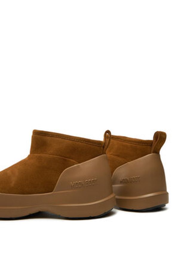 Moon Boot Śniegowce Luna Low Suede Boot 80D2480040 Brązowy. Kolor: brązowy. Materiał: zamsz, skóra