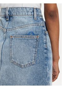 Hugo Spódnica jeansowa Galita 50515755 Niebieski Regular Fit. Kolor: niebieski. Materiał: bawełna #4