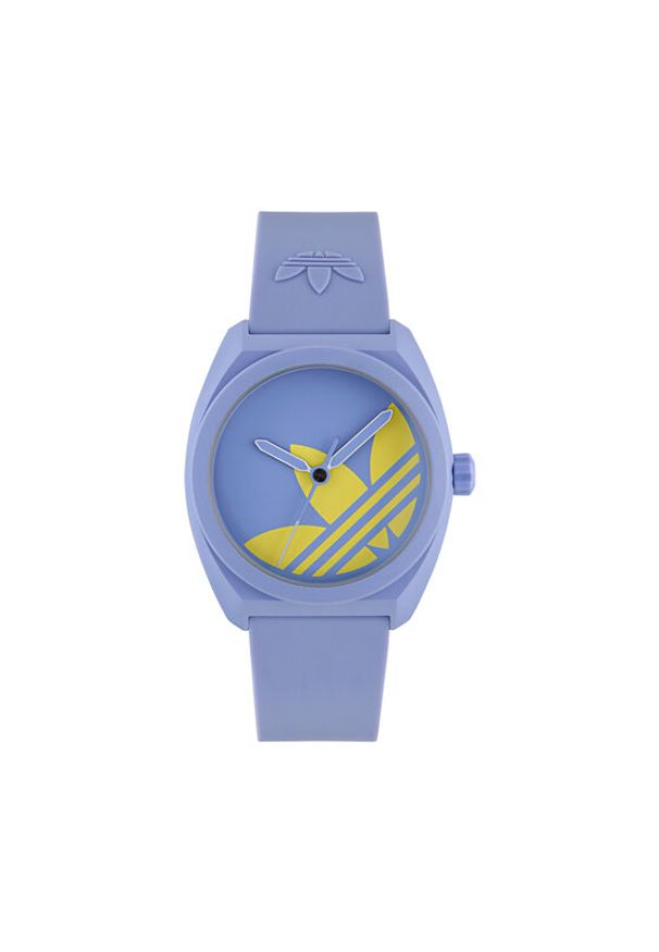 Adidas - adidas Zegarek AO Street Project Three AOST25543 Niebieski. Kolor: niebieski. Materiał: syntetyk. Styl: street