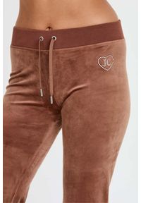 Juicy Couture - JUICY COUTURE Brązowe spodnie Rodeo Layla. Kolor: brązowy #4