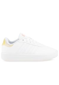 Adidas - Buty adidas Court Platform GV8997 - białe. Okazja: na co dzień. Zapięcie: sznurówki. Kolor: biały. Materiał: syntetyk, guma. Szerokość cholewki: normalna. Obcas: na platformie #1