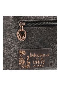 Brązowa Torebka Anekke Modna Listonoszka Damska. Kolor: brązowy. Wzór: nadruk, aplikacja. Materiał: zdobione. Styl: casual, elegancki #5