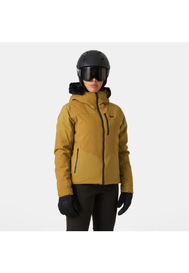 Damska kurtka narciarska Helly Hansen Valdisere 2.0. Kolor: brązowy. Sezon: zima. Sport: narciarstwo
