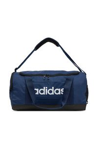 Adidas - adidas Torba Linear Duffel Bag Small IN6111 Granatowy. Kolor: niebieski. Materiał: materiał #5