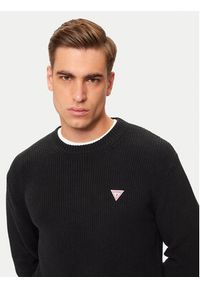 Guess Jeans Sweter M4BR30 Z3HM1 Czarny Regular Fit. Kolor: czarny. Materiał: bawełna #5
