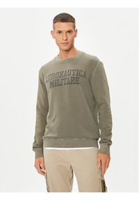 Aeronautica Militare Bluza 241FE1898F548 Zielony Comfort Fit. Kolor: zielony. Materiał: bawełna