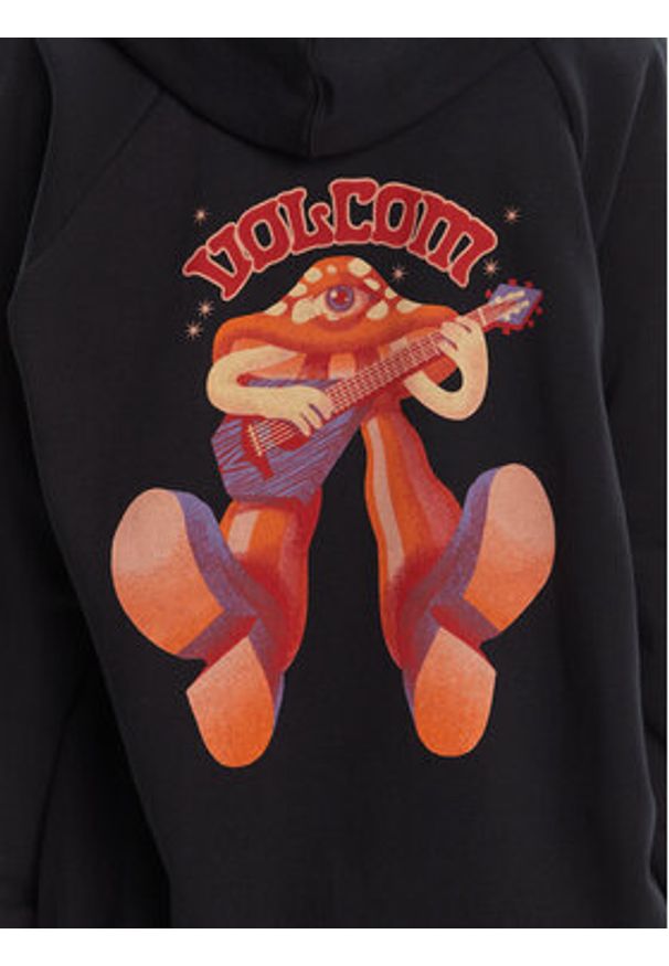 Volcom Bluza Truly Stoked B4112501 Czarny Oversize. Kolor: czarny. Materiał: syntetyk