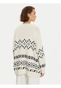 Weekend Max Mara Kardigan Acacia 2425346031 Beżowy Oversize. Kolor: beżowy. Materiał: syntetyk, bawełna #5