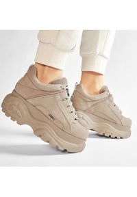 Buffalo London Sneakersy BN15332281 Beżowy. Kolor: beżowy. Materiał: nubuk, skóra