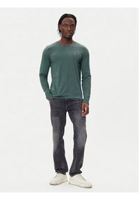 BOSS Longsleeve Tacks 50512111 Zielony Regular Fit. Kolor: zielony. Materiał: bawełna. Długość rękawa: długi rękaw