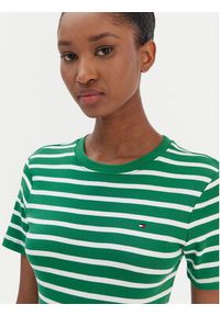 TOMMY HILFIGER - Tommy Hilfiger T-Shirt New Cody WW0WW40587 Zielony Slim Fit. Kolor: zielony. Materiał: bawełna #4