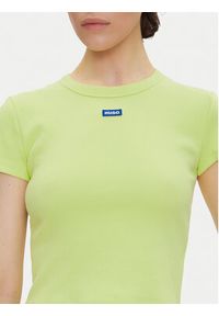 Hugo - HUGO T-Shirt Baby 50510749 Zielony Slim Fit. Kolor: zielony. Materiał: bawełna #4