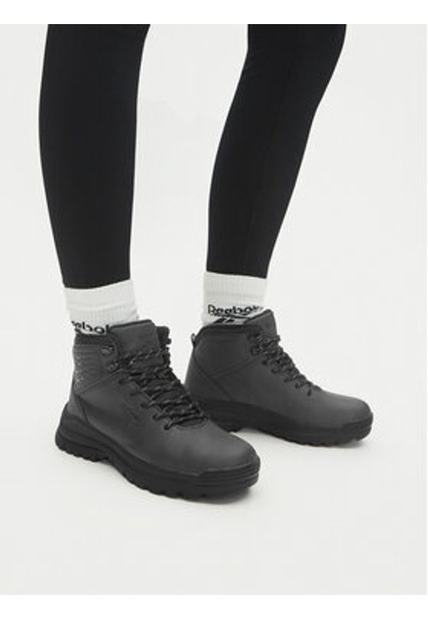 Reebok Trapery S25W009B-1 Czarny. Kolor: czarny. Materiał: materiał