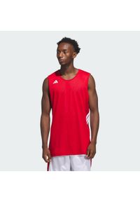 Adidas - 3G Speed Dwustronna koszulka do koszykówki AEROREADY. Kolor: biały, czerwony, wielokolorowy. Sport: koszykówka