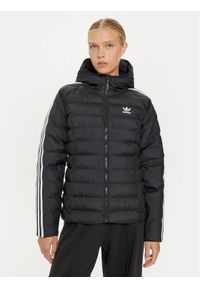 Adidas - adidas Kurtka przejściowa adicolor IW5849 Czarny Slim Fit. Kolor: czarny. Materiał: syntetyk