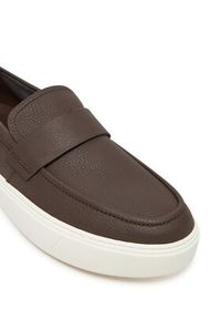 Calvin Klein Sneakersy Moccasin Lth Unlined HM0HM01813 Brązowy. Kolor: brązowy. Materiał: skóra #6