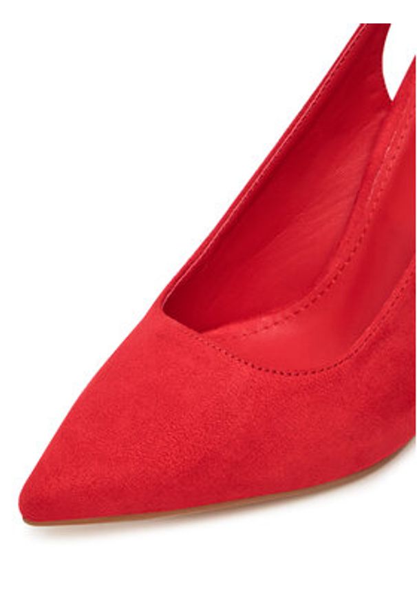 DeeZee Szpilki AB-8868 Czerwony. Kolor: czerwony. Materiał: materiał. Obcas: na szpilce