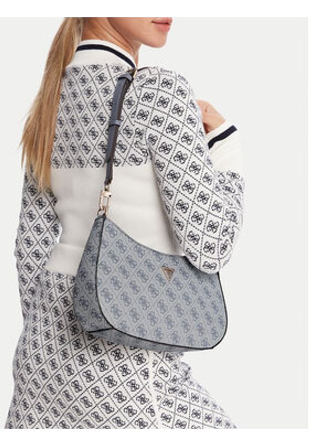 Guess Torebka Noelle II HWBG96 72180 Niebieski. Kolor: niebieski. Materiał: skórzane