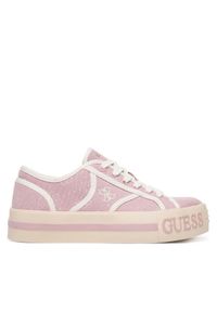 Guess Trampki FLPI2S FAL12 Różowy. Kolor: różowy. Materiał: materiał #1