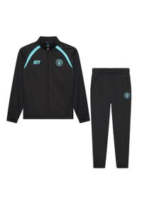 MANCHESTER CITY - Dres treningowy Manchester City męski 25/26 - czarny. Kolor: czarny, niebieski, wielokolorowy. Materiał: dresówka. Sport: piłka nożna