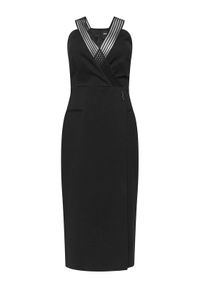 BOSS Sukienka koktajlowa Daliyah 50548103 Czarny Slim Fit. Kolor: czarny. Materiał: syntetyk. Styl: wizytowy #1