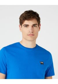 Wrangler - WRANGLER SS SIGN OFF TEE MĘSKI T-SHIRT KOSZULKA LOGO NAUTICAL BLUE W7C07D3V2 112146300 #4
