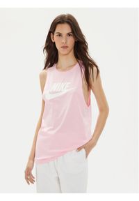 Nike Top CW2206 Różowy Regular Fit. Kolor: różowy. Materiał: bawełna #1