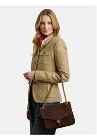 Lauren Ralph Lauren - LAUREN RALPH LAUREN Torebka 431974554002 Brązowy. Kolor: brązowy. Materiał: skórzane, zamszowe #6