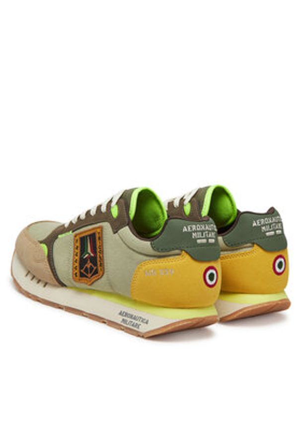 Zielone sneakersy Aeronautica Militare