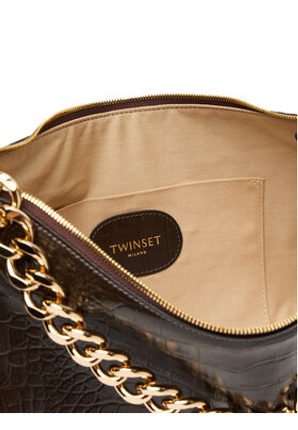 TwinSet - TWINSET Torebka 252TD8252 Czarny. Kolor: czarny. Materiał: skórzane