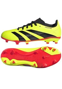 Adidas - Buty piłkarskie adidas Predator League L Fg Jr IG7747 żółte. Zapięcie: sznurówki. Kolor: żółty. Materiał: guma, syntetyk. Sport: piłka nożna